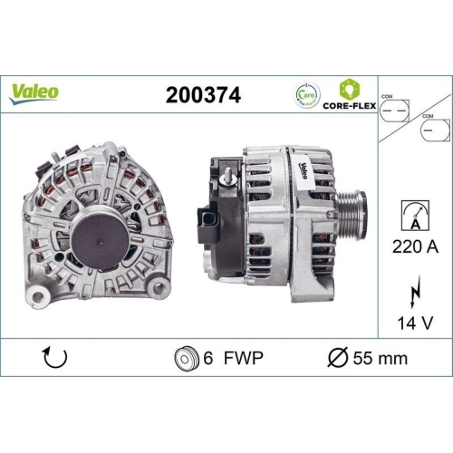 VALEO Generator VALEO CORE-FLEX 200374