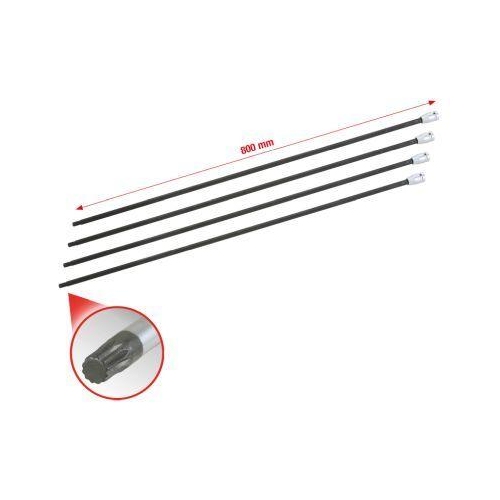 KS Tools Antriebswellen-Stecknuss-Satz 150.1740, 4-tlg. M8-M14