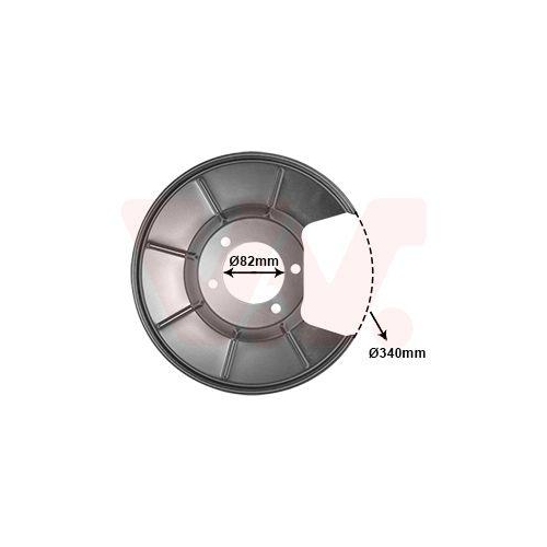 VAN WEZEL Spritzblech, Bremsscheibe 1881374