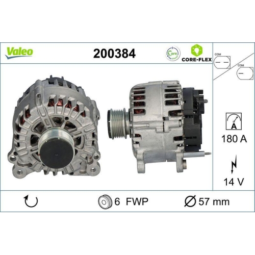 VALEO Generator VALEO CORE-FLEX 200384