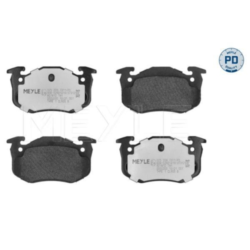 MEYLE Bremsbelagsatz, Scheibenbremse MEYLE-PD: Advanced performance and design. 025 209 7311/PD
