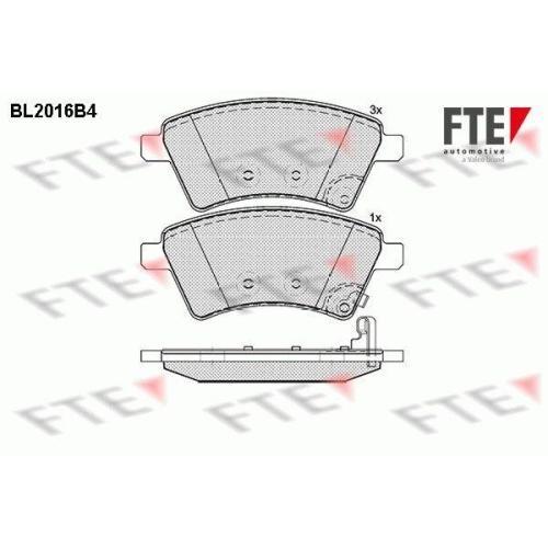 FTE Bremsbelagsatz, Scheibenbremse 9010603