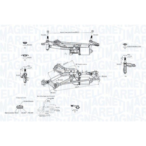 MAGNETI MARELLI Scheibenreinigungsanlage 064351734010