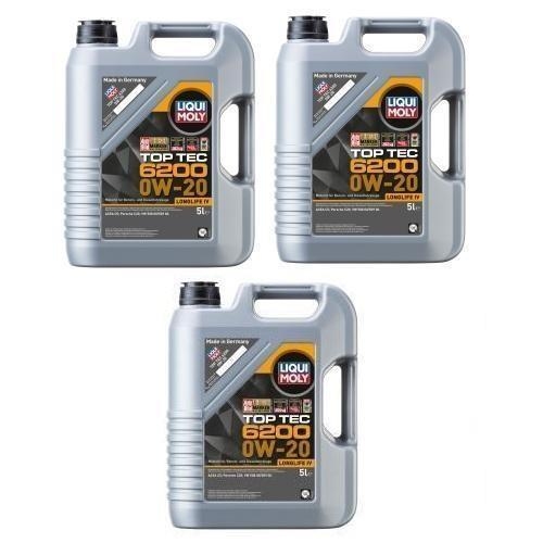LIQUI MOLY Top Tec 6200 Motoröl 0W-20 15-Liter VW 508 00 / 509 00 / C20 - 20781