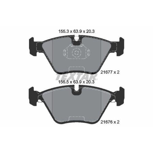 TEXTAR Bremsbelagsatz, Scheibenbremse Q+ 2167703