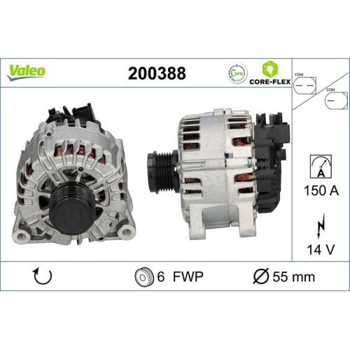 VALEO Generator VALEO CORE-FLEX 200388