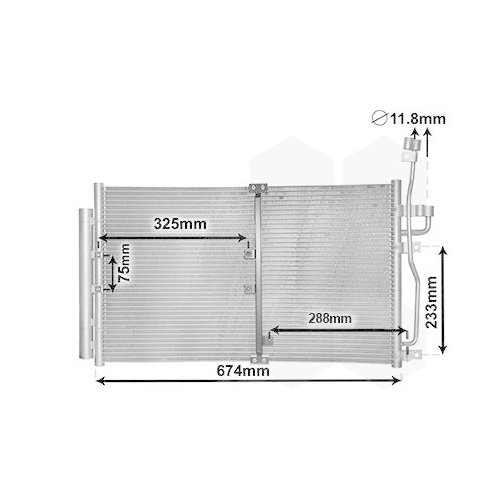 VAN WEZEL Kondensator, Klimaanlage 37005425