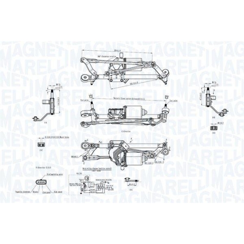 MAGNETI MARELLI Scheibenreinigungsanlage 064351746010