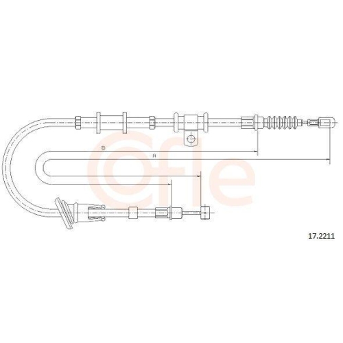 COFLE Seilzug, Feststellbremse 17.2211