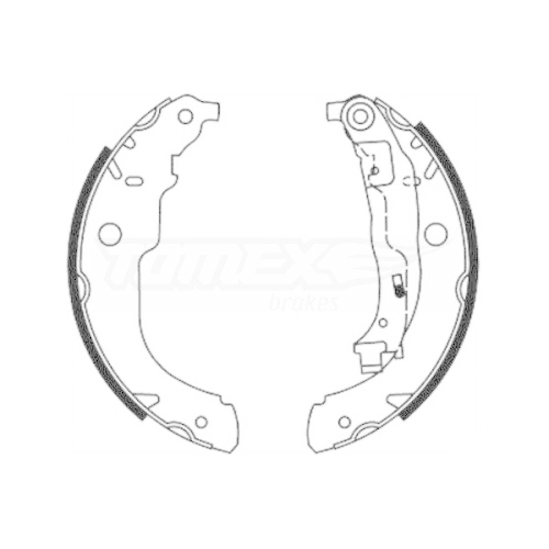 TOMEX Brakes Bremsbackensatz TX 21-96