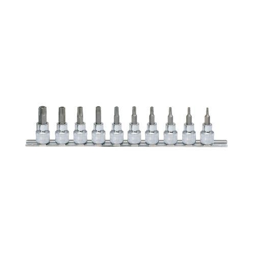 3/8 Zoll CHROMEplus Bit-Stecknuss-Satz Torx, Bohrung, 10-tlgTB10-TB55 KS TOOLS
