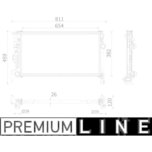 MAHLE K&uuml;hler, Motork&uuml;hlung BEHR *** PREMIUM LINE *** CR 2334 000P