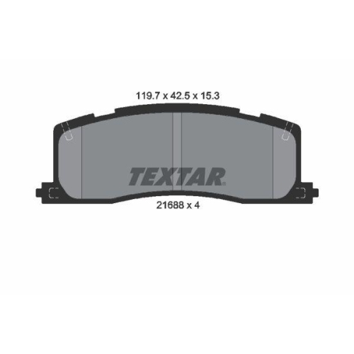 TEXTAR Bremsbelagsatz, Scheibenbremse 2168801