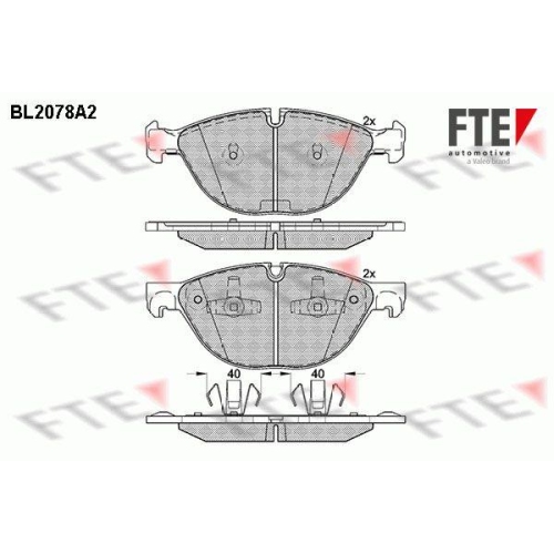 FTE Bremsbelagsatz, Scheibenbremse 9010662