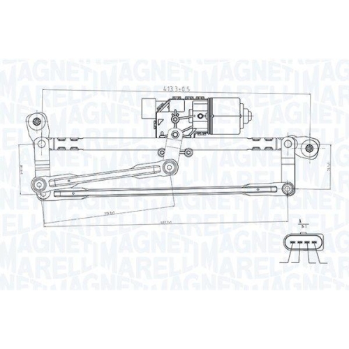 MAGNETI MARELLI Scheibenreinigungsanlage 064351737010