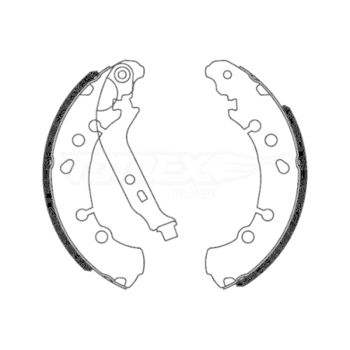 TOMEX Brakes Bremsbackensatz TX 22-17