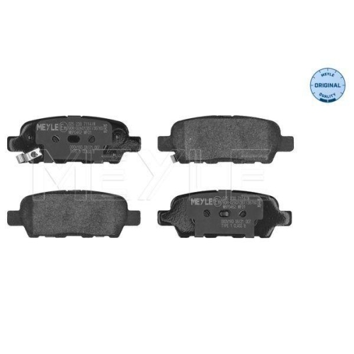 MEYLE Bremsbelagsatz, Scheibenbremse MEYLE-ORIGINAL: True to OE. 025 238 7114/W