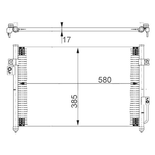 MAHLE Kondensator, Klimaanlage BEHR AC 388 000S