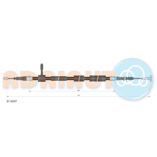 ADRIAUTO Seilzug, Feststellbremse 01.0247