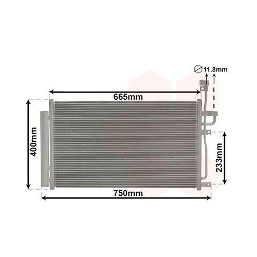 VAN WEZEL Kondensator, Klimaanlage 37005433