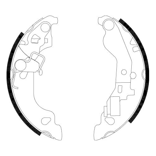 HELLA Bremsbackensatz 8DB 355 002-571