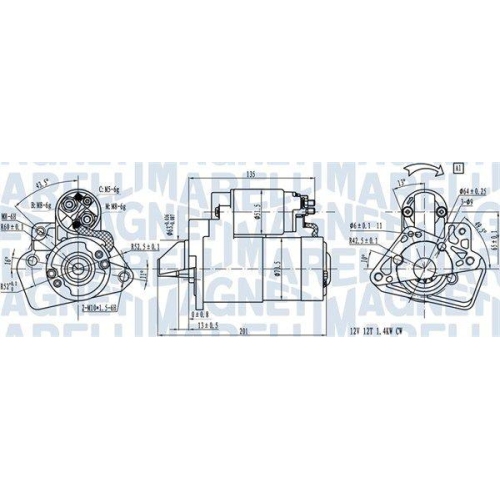MAGNETI MARELLI Starter 063721332010