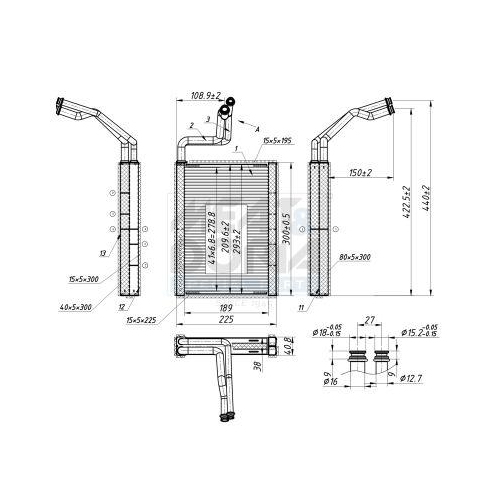 MEAT &amp; DORIA Verdampfer, Klimaanlage 997051