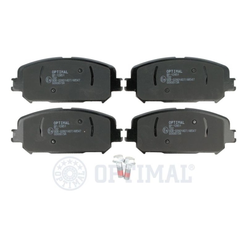 OPTIMAL Bremsbelagsatz, Scheibenbremse BP-12851