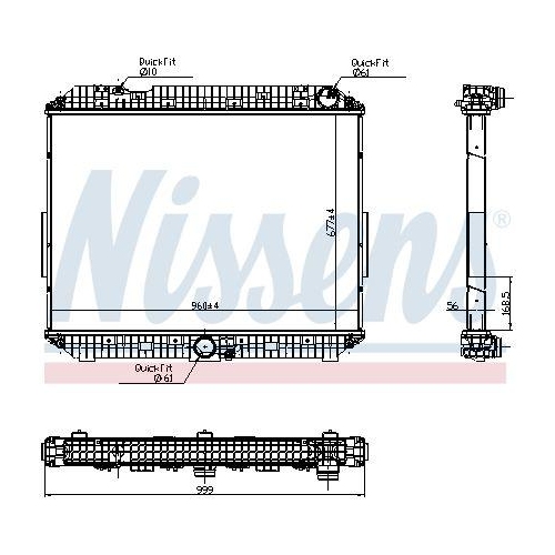 NISSENS Kühler, Motorkühlung 6270030