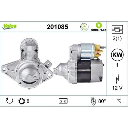 VALEO Starter VALEO CORE-FLEX 201085