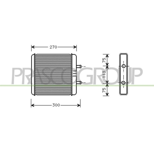PRASCO W&auml;rmetauscher, Innenraumheizung PrascoSelection FT925H002
