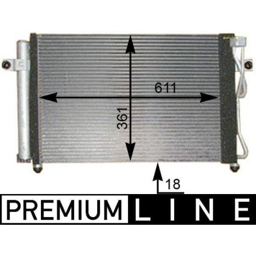 MAHLE Kondensator, Klimaanlage BEHR *** PREMIUM LINE *** AC 394 000P