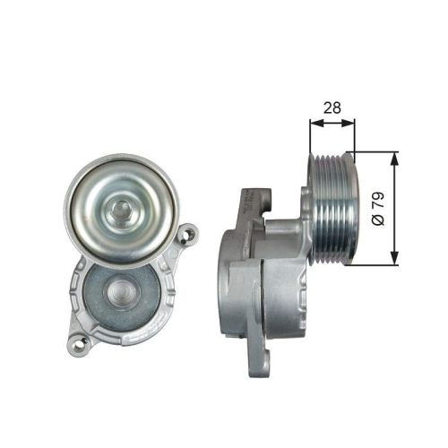 GATES Riemenspanner, Keilrippenriemen DriveAlign&trade; T39284