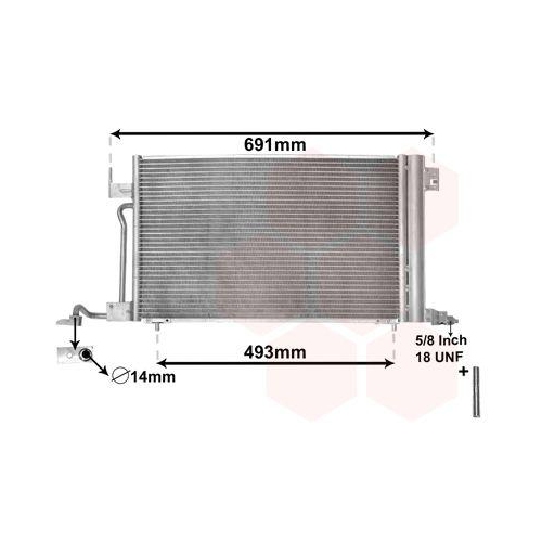VAN WEZEL Kondensator, Klimaanlage *** IR PLUS *** 40005186