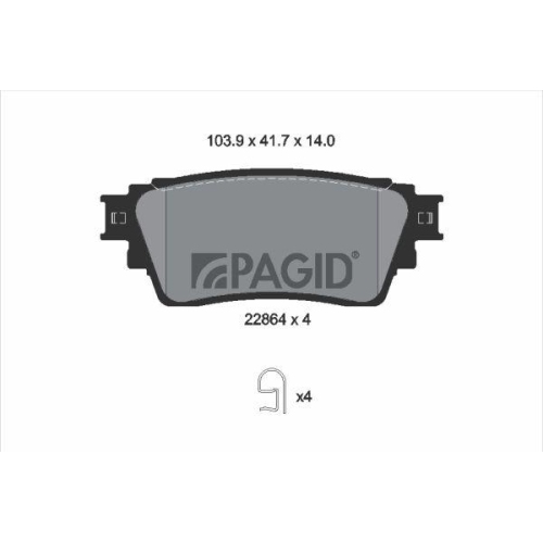 PAGID Bremsbelagsatz, Scheibenbremse T2755N