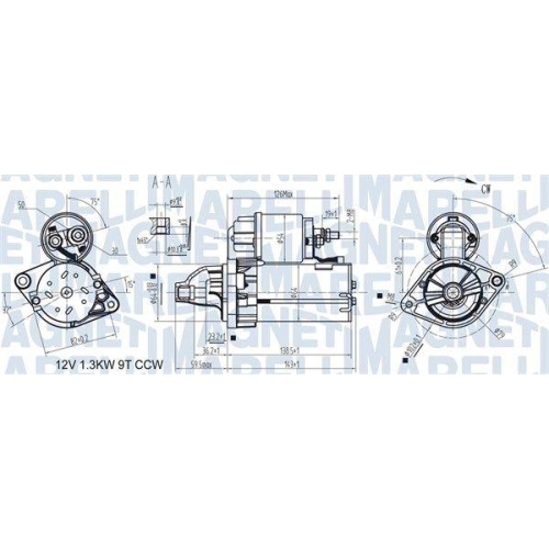 MAGNETI MARELLI Starter 063721346010