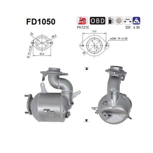 AS Ru&szlig;-/Partikelfilter, Abgasanlage FD1050