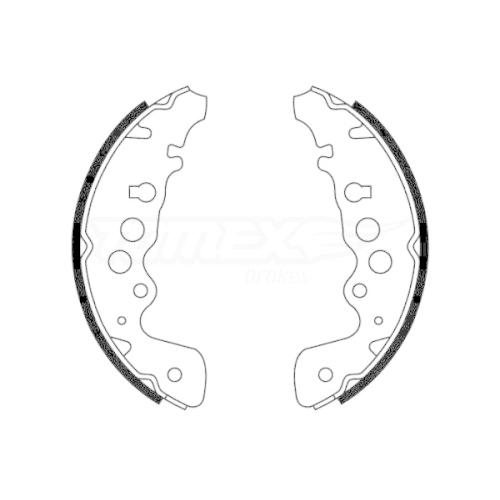 TOMEX Brakes Bremsbackensatz TX 22-04