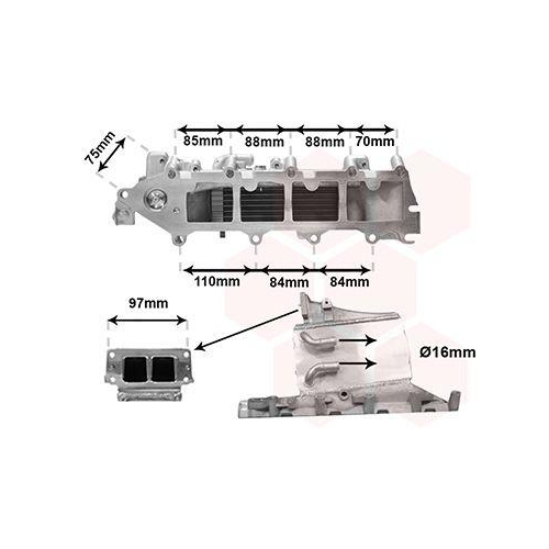 VAN WEZEL Ladeluftkühler 58004376