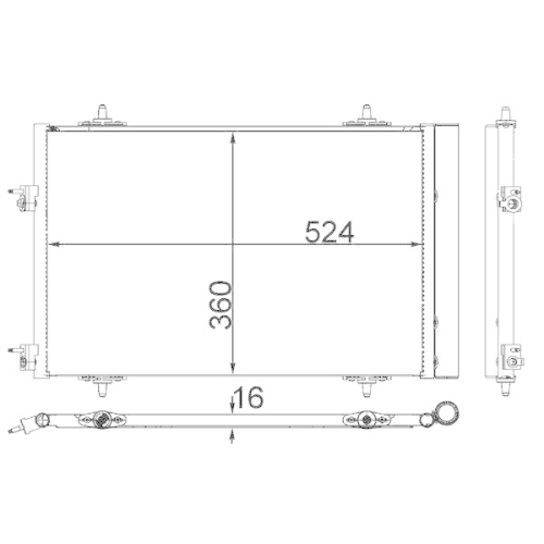 MAHLE Kondensator, Klimaanlage BEHR *** PREMIUM LINE *** AC 40 000P