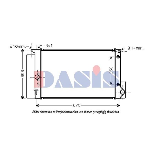 AKS DASIS Kühler, Motorkühlung 210211N