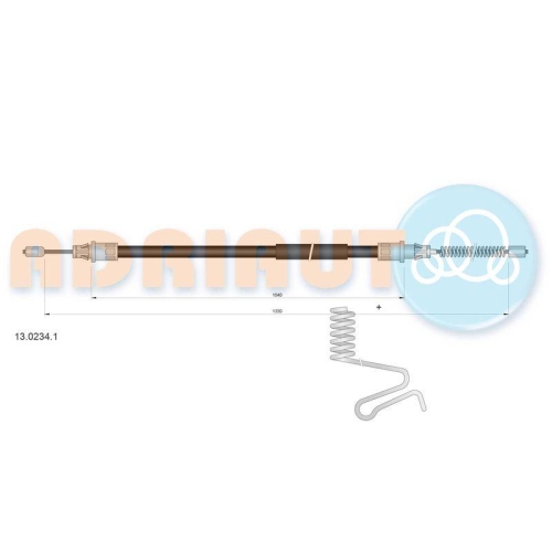 ADRIAUTO Seilzug, Feststellbremse 13.0234.1