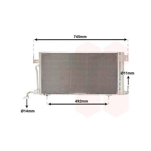 VAN WEZEL Kondensator, Klimaanlage 40005187