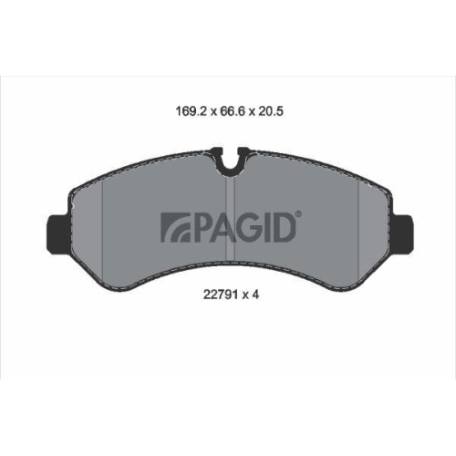 PAGID Bremsbelagsatz, Scheibenbremse T2783N