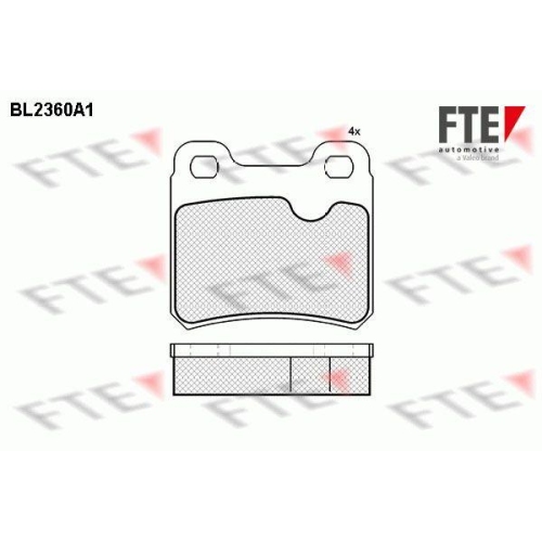 FTE Bremsbelagsatz, Scheibenbremse 9010710