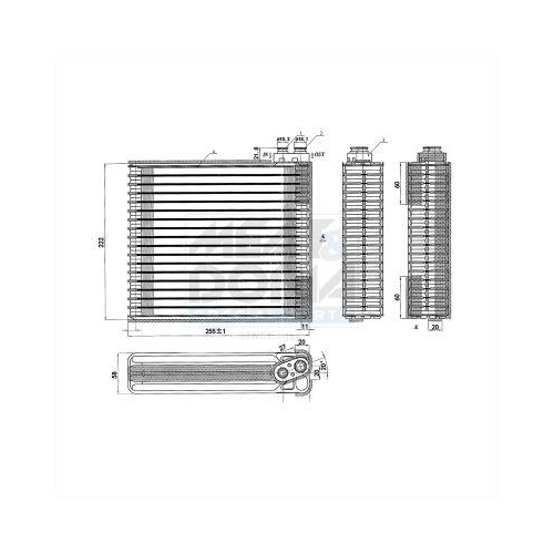 MEAT & DORIA Verdampfer, Klimaanlage 997055