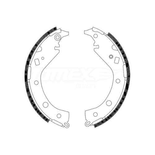 TOMEX Brakes Bremsbackensatz TX 22-07