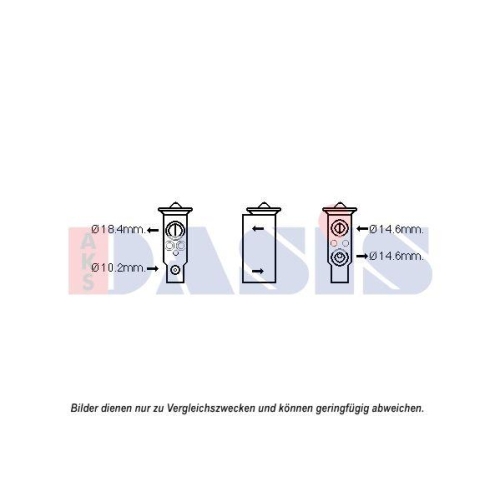 AKS DASIS Expansionsventil, Klimaanlage 840233N