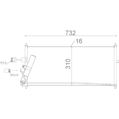 MAHLE Kondensator, Klimaanlage BEHR AC 406 000S