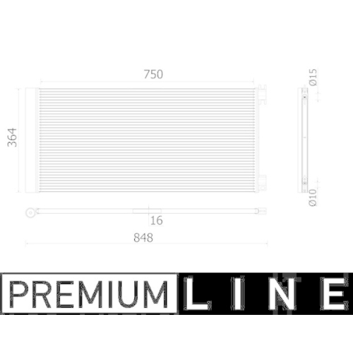 MAHLE Kondensator, Klimaanlage BEHR *** PREMIUM LINE *** AC 925 000P